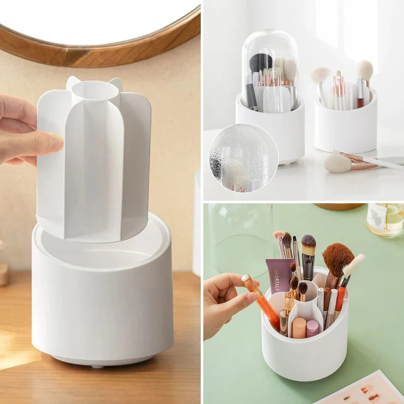 PACK LAVABROCHAS DE MAQUILLAJE + ORGANIZADOR DE BROCHAS💄