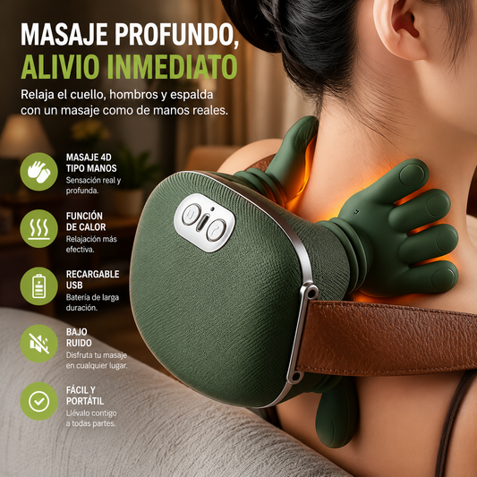 Masajeador corporal tipo manos – Relaja nudos musculares