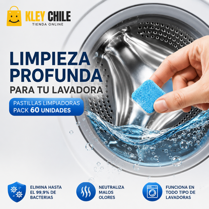 Pack 60 pastillas limpia lavadora - Deja Tu Lavadora como Nueva