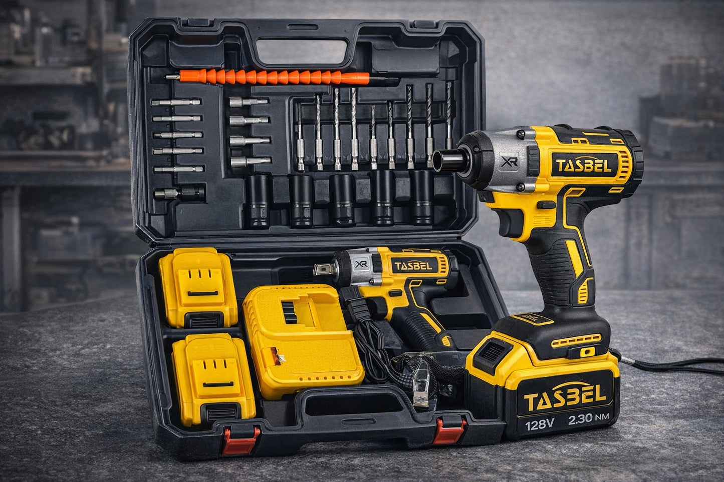 Impactrum™ Llave Taladro de Impacto Inalámbrico doble batería + Accesorios