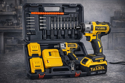 Impactrum™ Llave Taladro de Impacto Inalámbrico doble batería + Accesorios