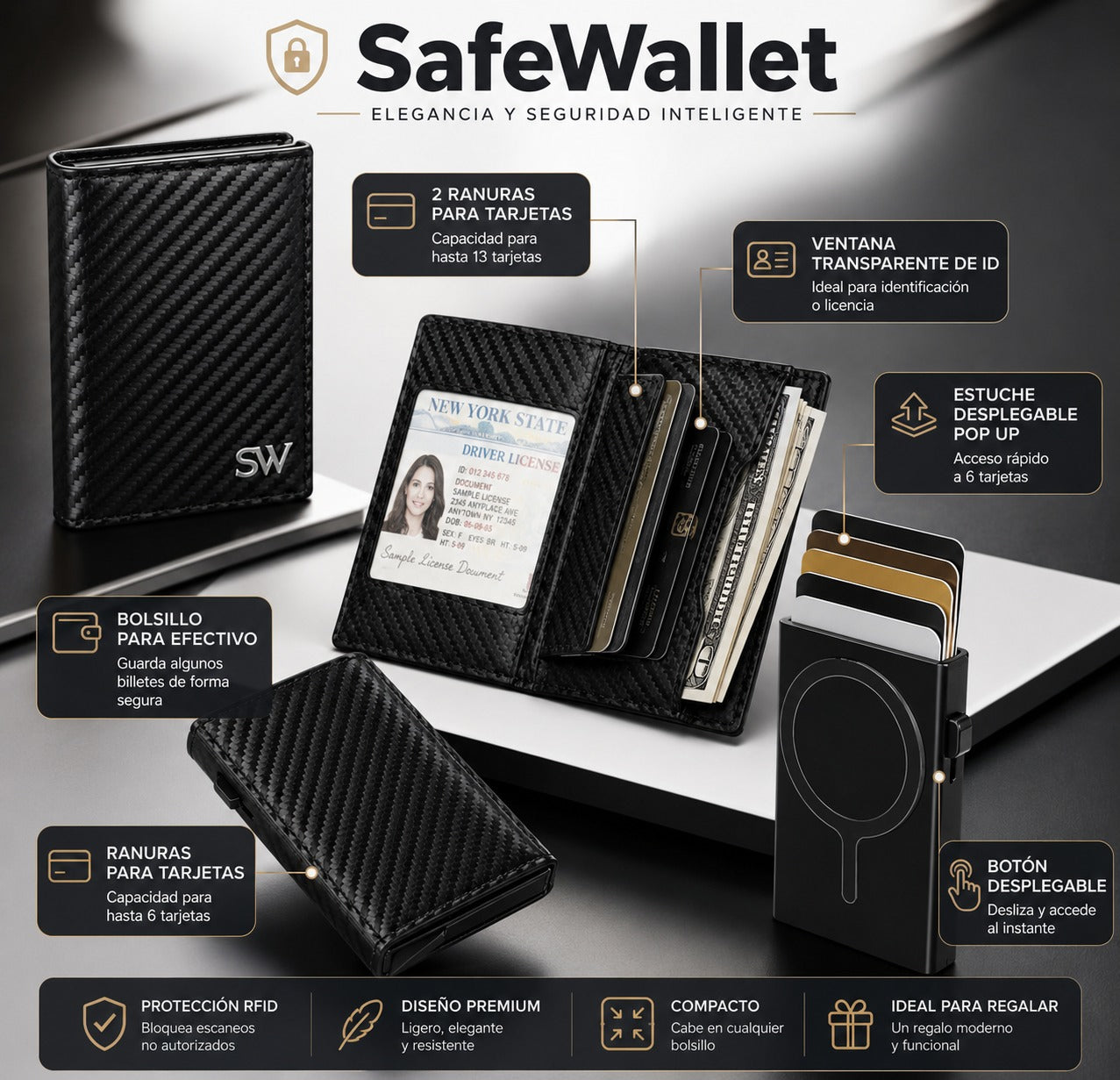 Billetera con Bloqueo Digital™